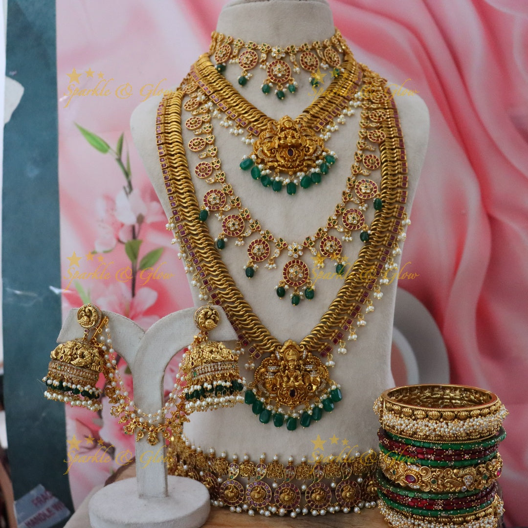 Enchanting Jadau Bridal Set - Perfect for Weddings