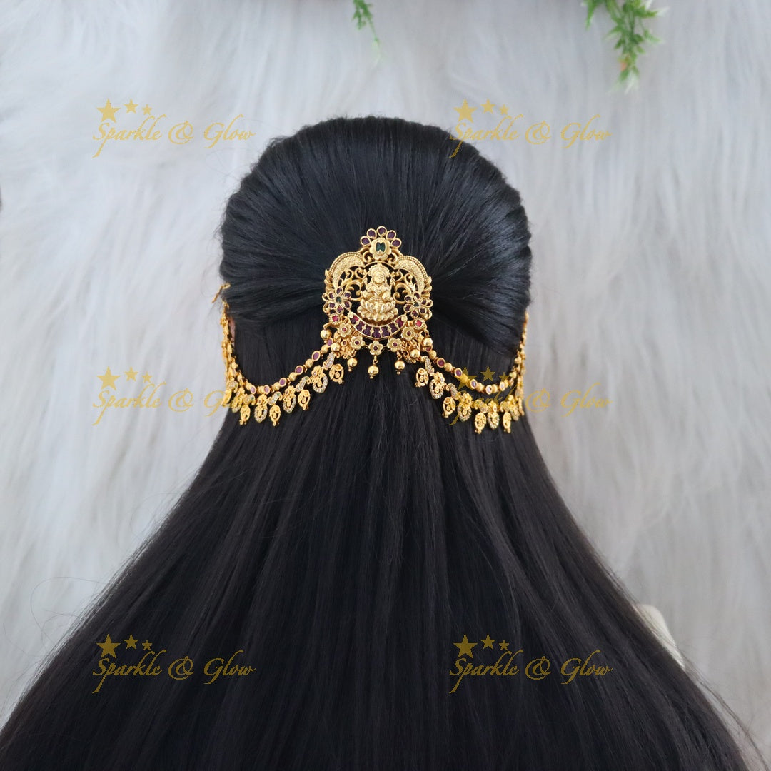 Exquisite Lakshmi Jadabilla Hair Accessory for Elegance