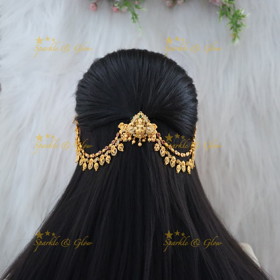 Exquisite Lakshmi Peacock Jewellery Earchain Combo