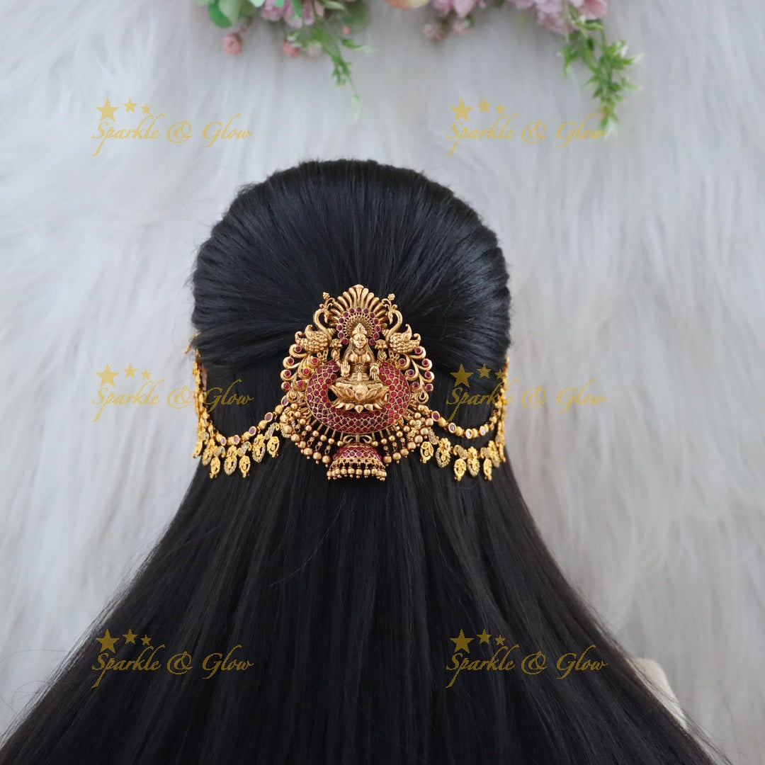 Stunning Lakshmi Kemp Jadabilla Earchain Set