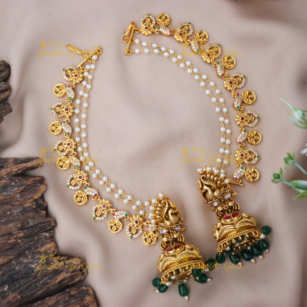 Exquisite Peacock & Floral Imitation Jewelry Set