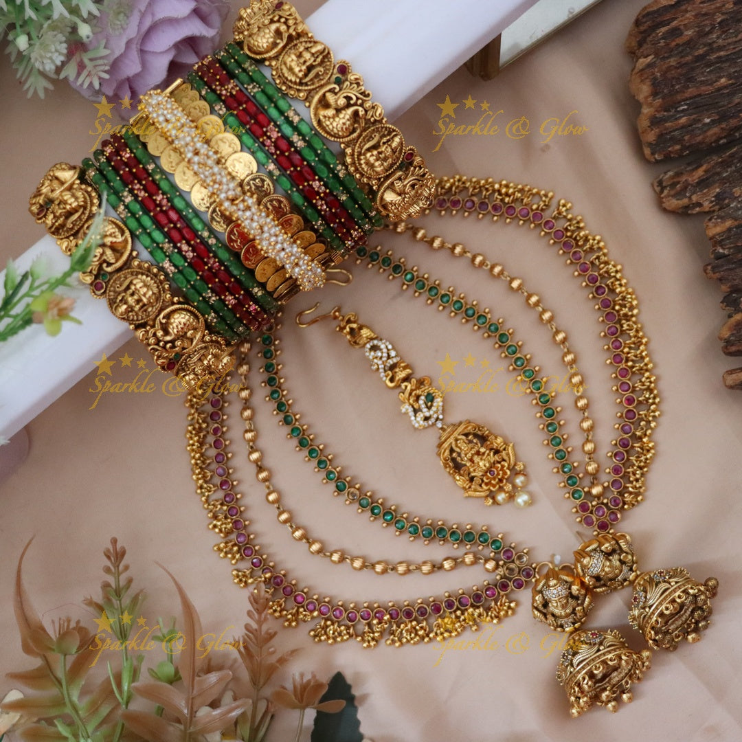 Exquisite Bridal Lakshmi Set - Semi Bridal Elegance