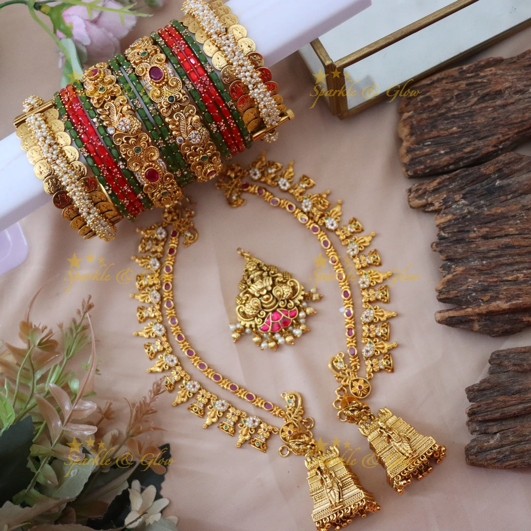 Exquisite Lakshmi Coin Jewelry Set Perfect for Occasions