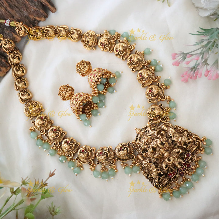 Exquisite Temple Necklace Set for Weddings & Festivals