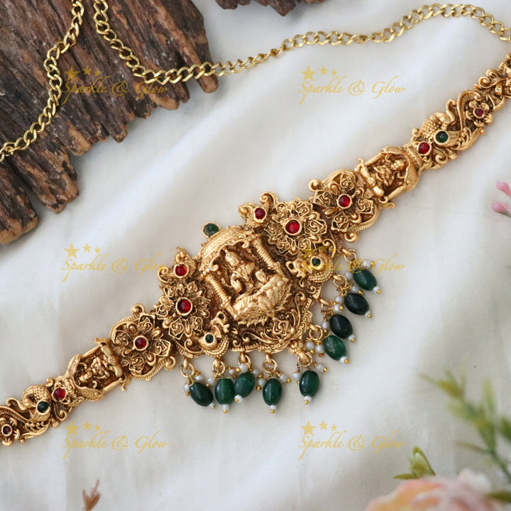 Temple-Inspired Gold Hip Chain for Festive Weddings