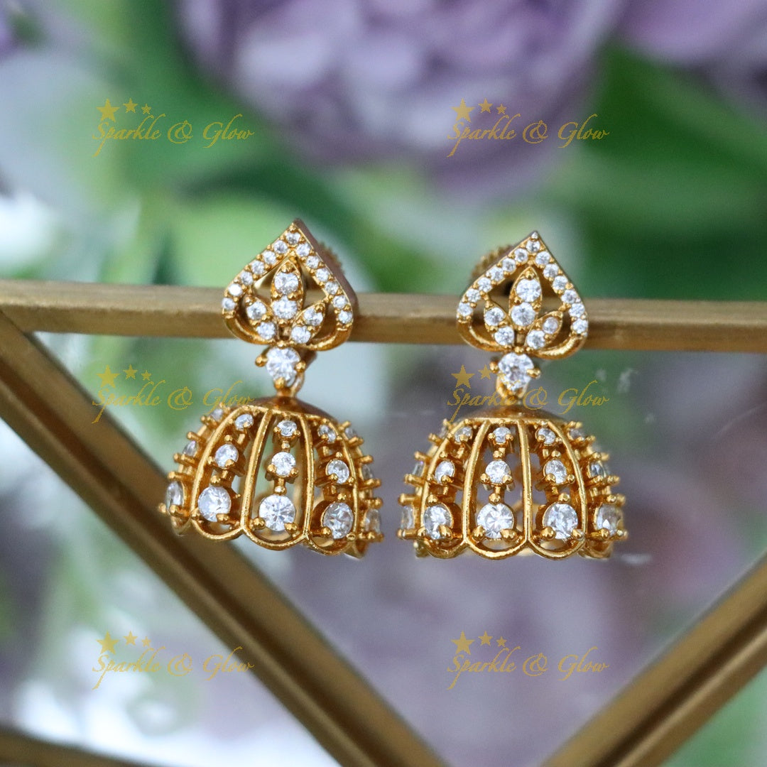 Exquisite Gold Jhumka Earrings for Weddings