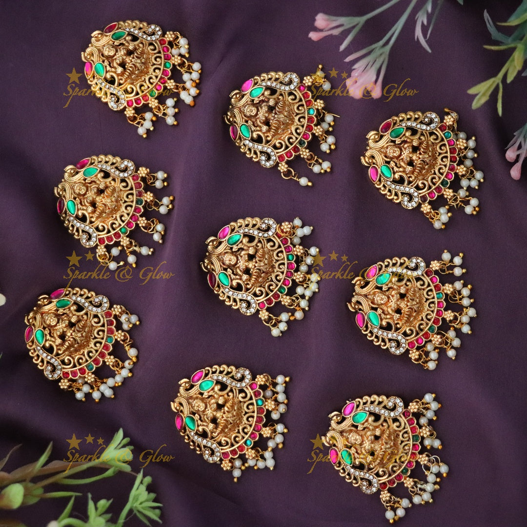 Elegant Temple Gold Hair Accessories for Weddings