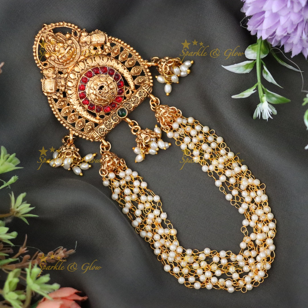 Exquisite Gold Temple Hairpin - Limited Edition Jewelry