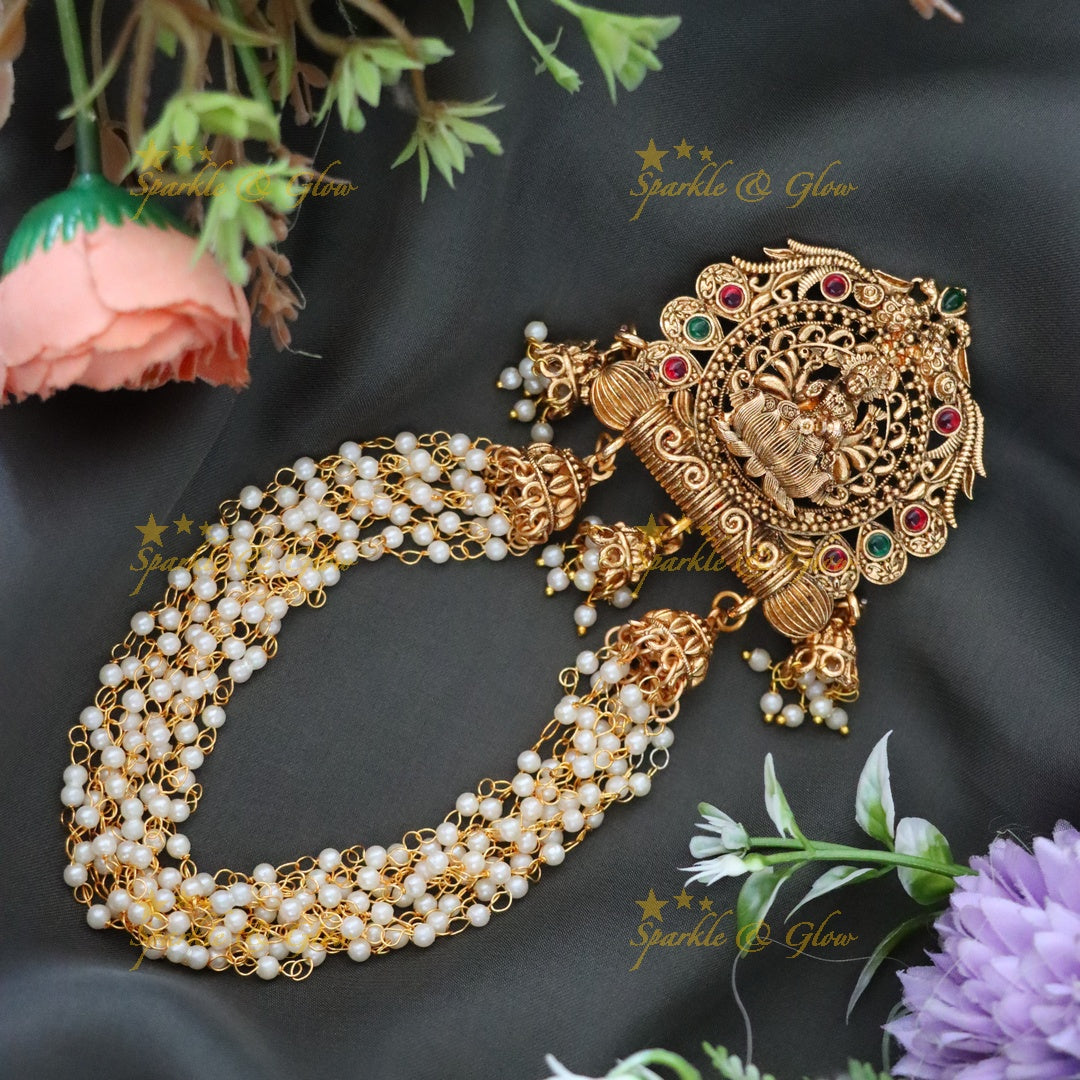 Luxurious Gold-Plated Temple Hairpin for Special Occasions