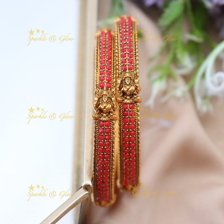 Exquisite Gold Temple Bangles for Festive Occasions