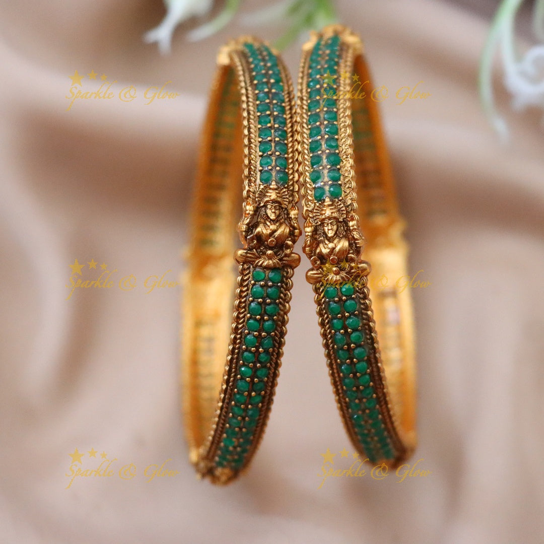 Exquisite Gold Temple Bangles for Festive Occasions