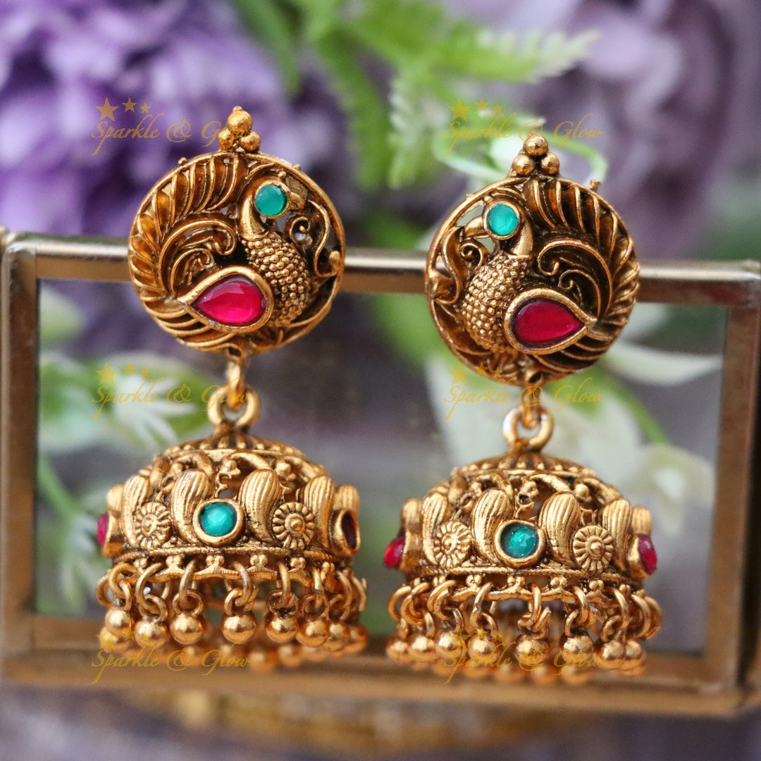 Exquisite Gold Plated Wedding Choker Set with Earrings