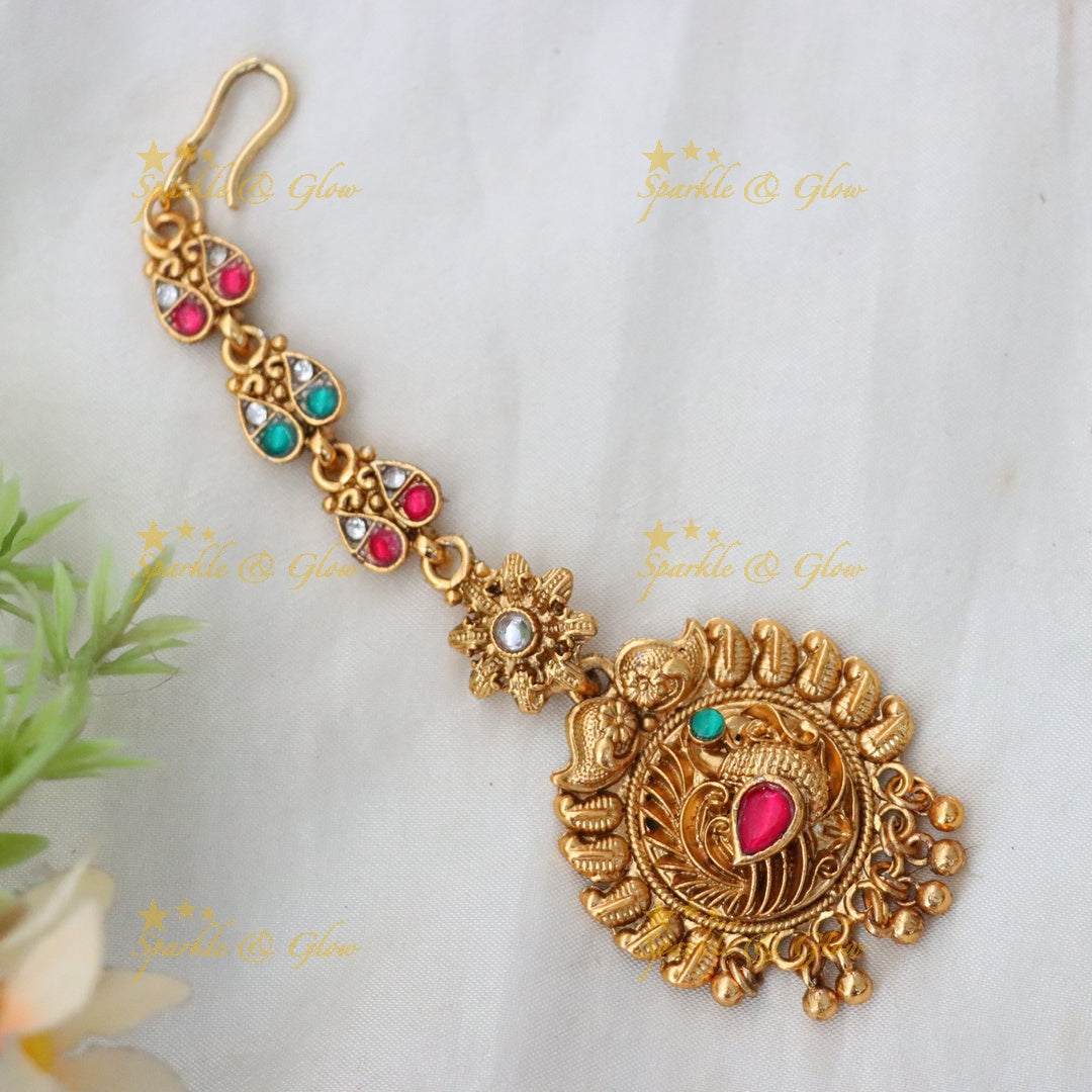 Exquisite Gold Plated Wedding Choker Set with Earrings