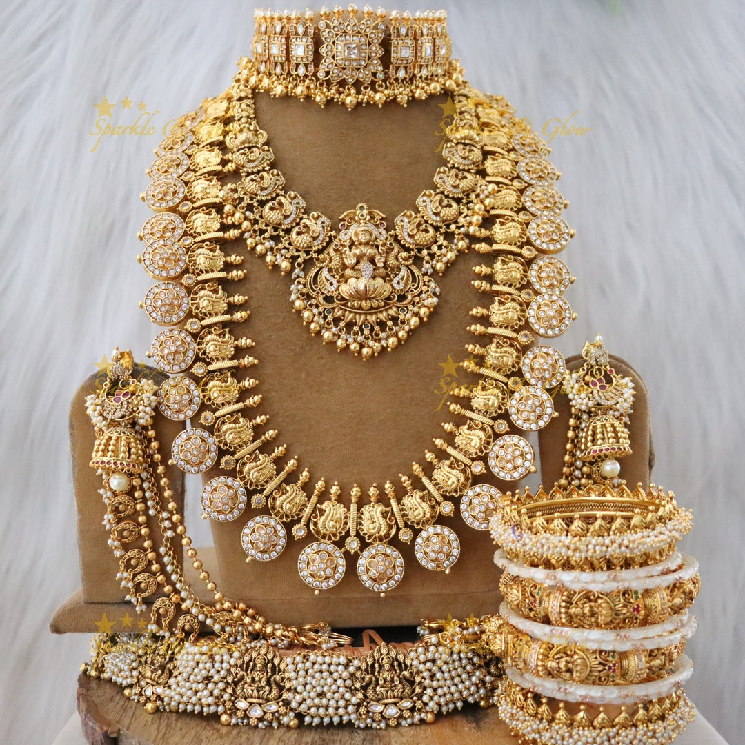Exquisite Royal Lakshmi Temple Bridal Jewellery Collection