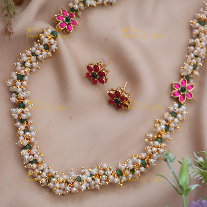 Exquisite Pearl & Gold Necklace for Weddings