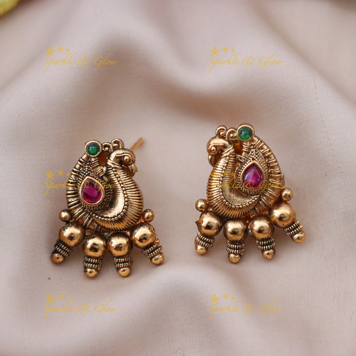 Exquisite Gold-Toned Wedding Necklace Set Online
