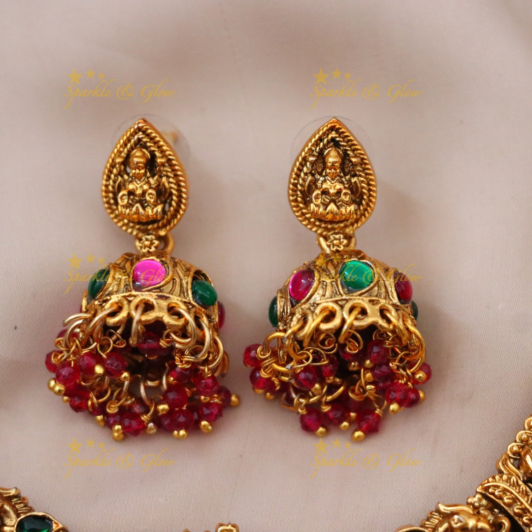 Exquisite Short Temple Necklace for Festive Elegance