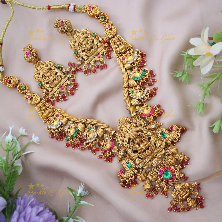 Exquisite Lakshmi Necklace for Weddings & Festivals
