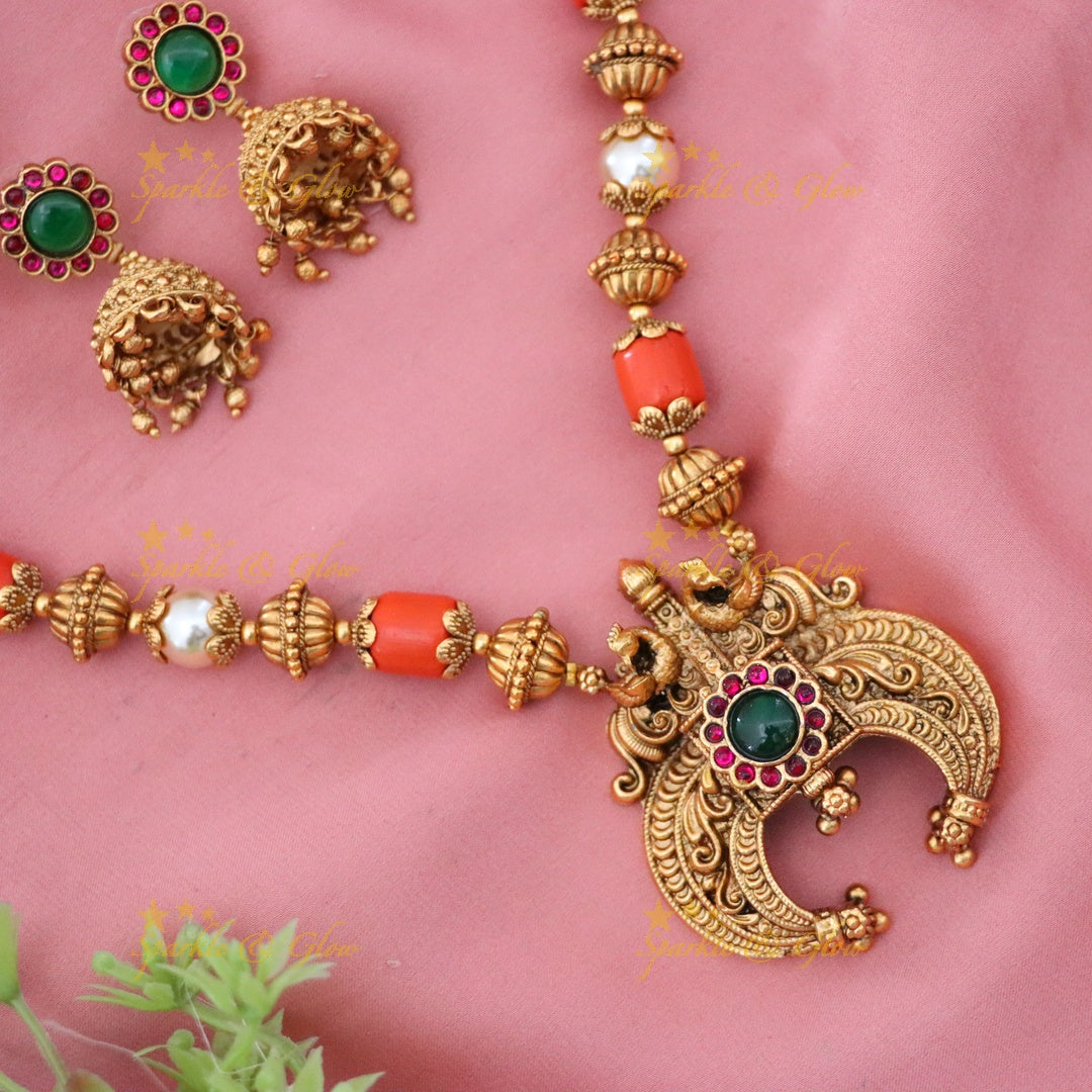 Radiant Gold-Toned Wedding Necklace Set Online