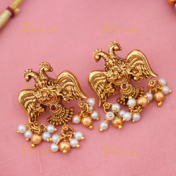 Exquisite Coin & Temple Necklace for Celebrations