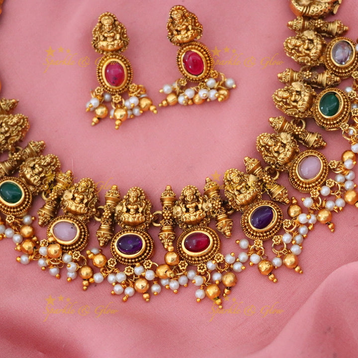 Gold Temple Necklace: Elegance for Festive Occasions