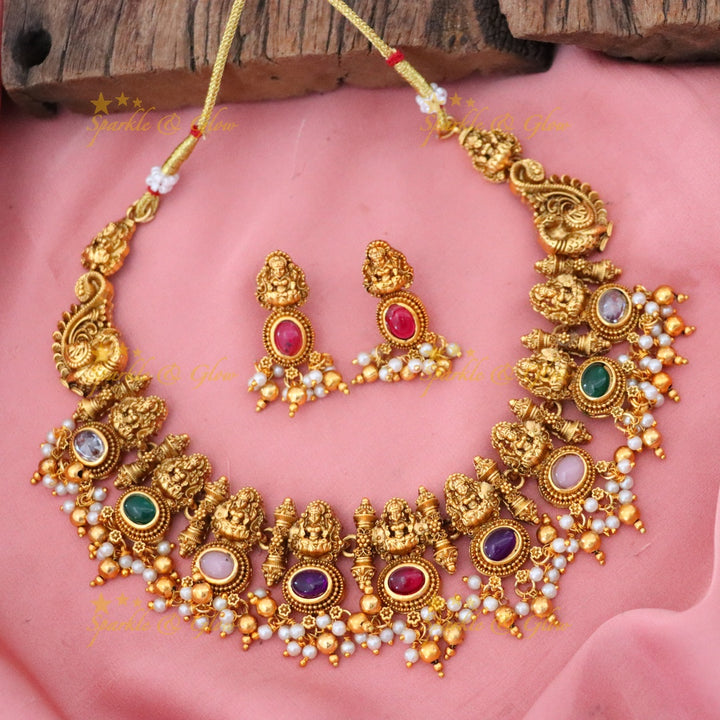 Gold Temple Necklace: Elegance for Festive Occasions