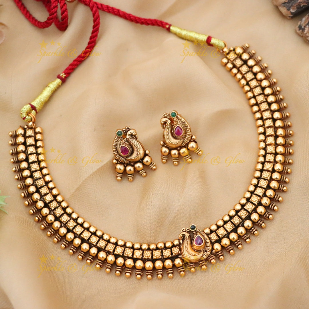 Exquisite Gold Necklace Set for Weddings & Festivals