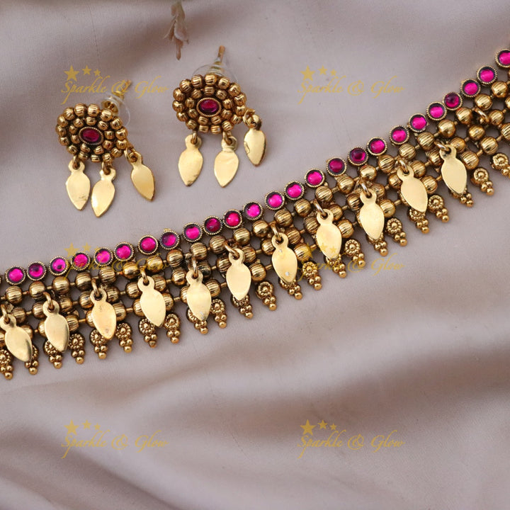 Exquisite Gold Choker Necklace for Weddings & Festivals