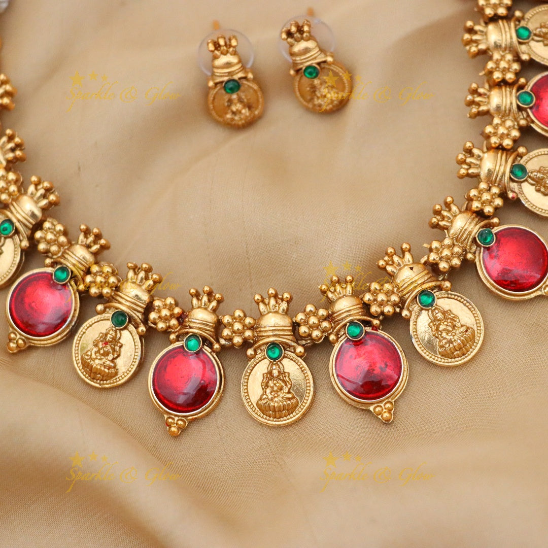 Gold Coin Necklace Set for Weddings & Celebrations