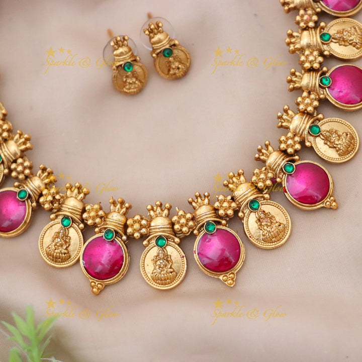 Gold Coin Necklace Set for Weddings & Celebrations