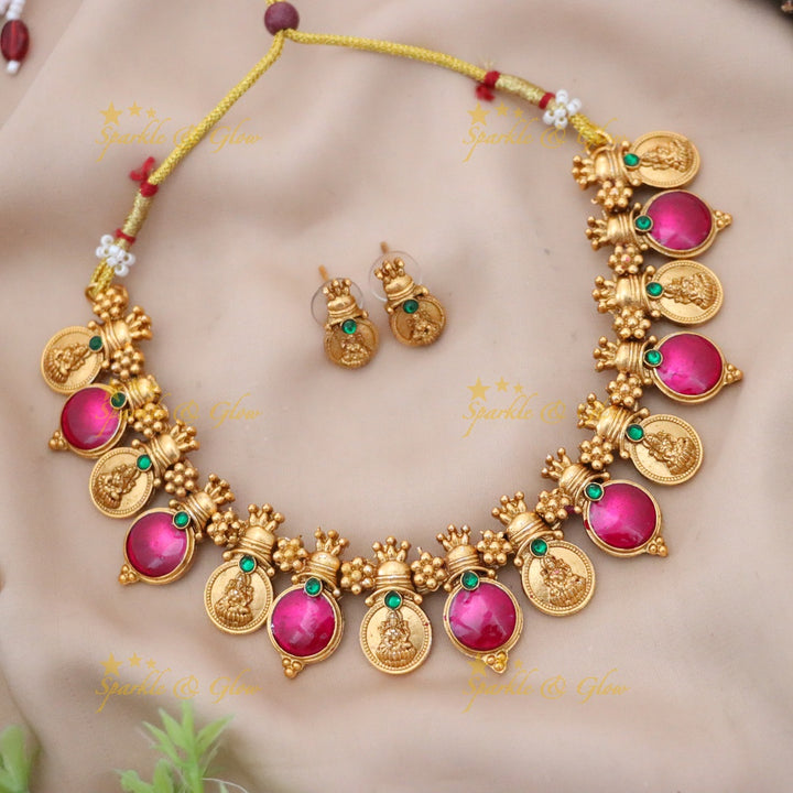 Gold Coin Necklace Set for Weddings & Celebrations