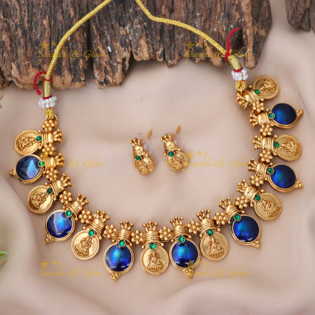 Gold Coin Necklace Set for Weddings & Celebrations