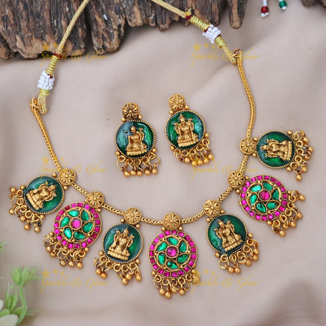 Exquisite Temple Necklace - Perfect for Festivals & Weddings