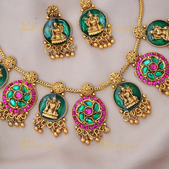 Exquisite Temple Necklace - Perfect for Festivals & Weddings