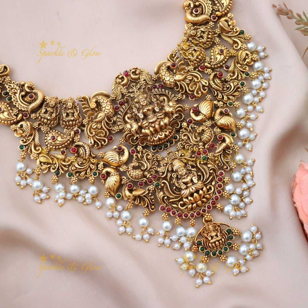 Exquisite Gold Temple Necklace for Special Occasions