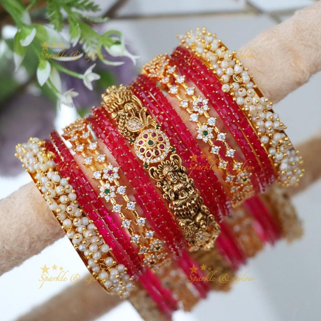 Exquisite Bridal Peacock Bangles - Elegance Redefined
