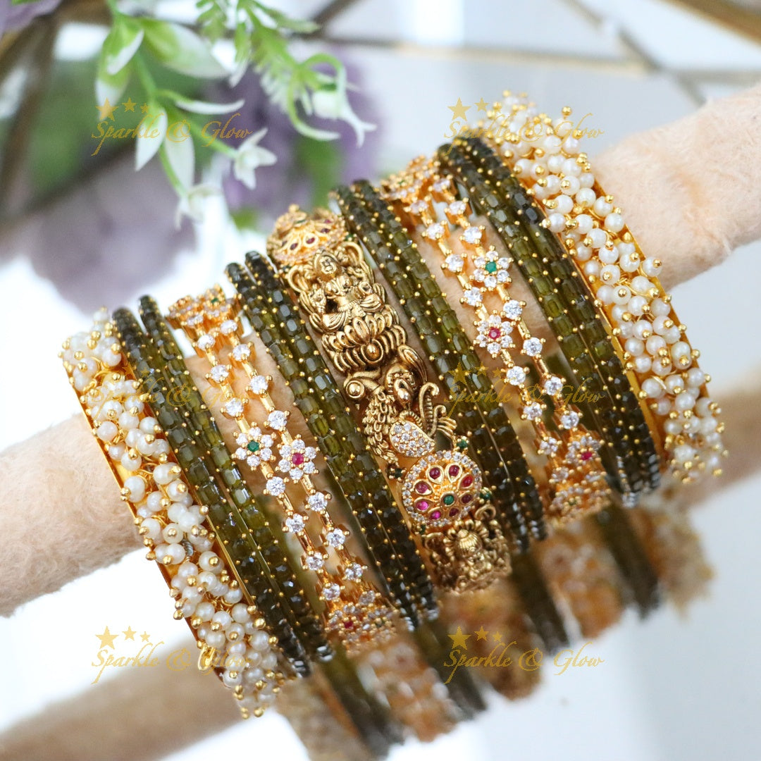 Exquisite Bridal Peacock Bangles - Elegance Redefined
