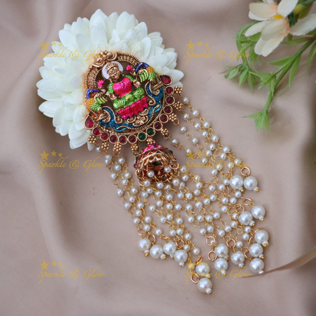 Elegant Temple-Inspired Hair Accessory for Weddings
