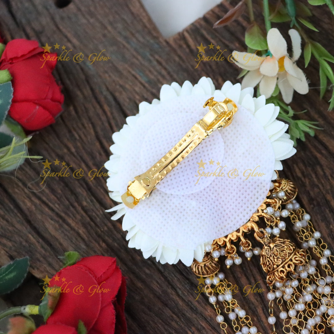 Exquisite Indian Temple Hair Clip for Festive Occasions