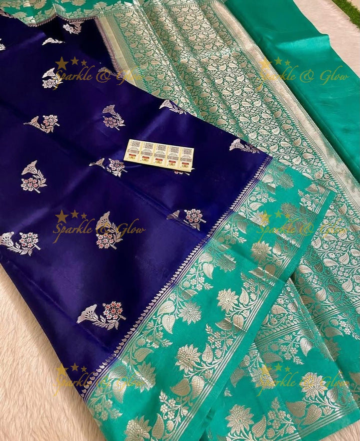 Stunning Banarasi Saree with Zari Border for Weddings