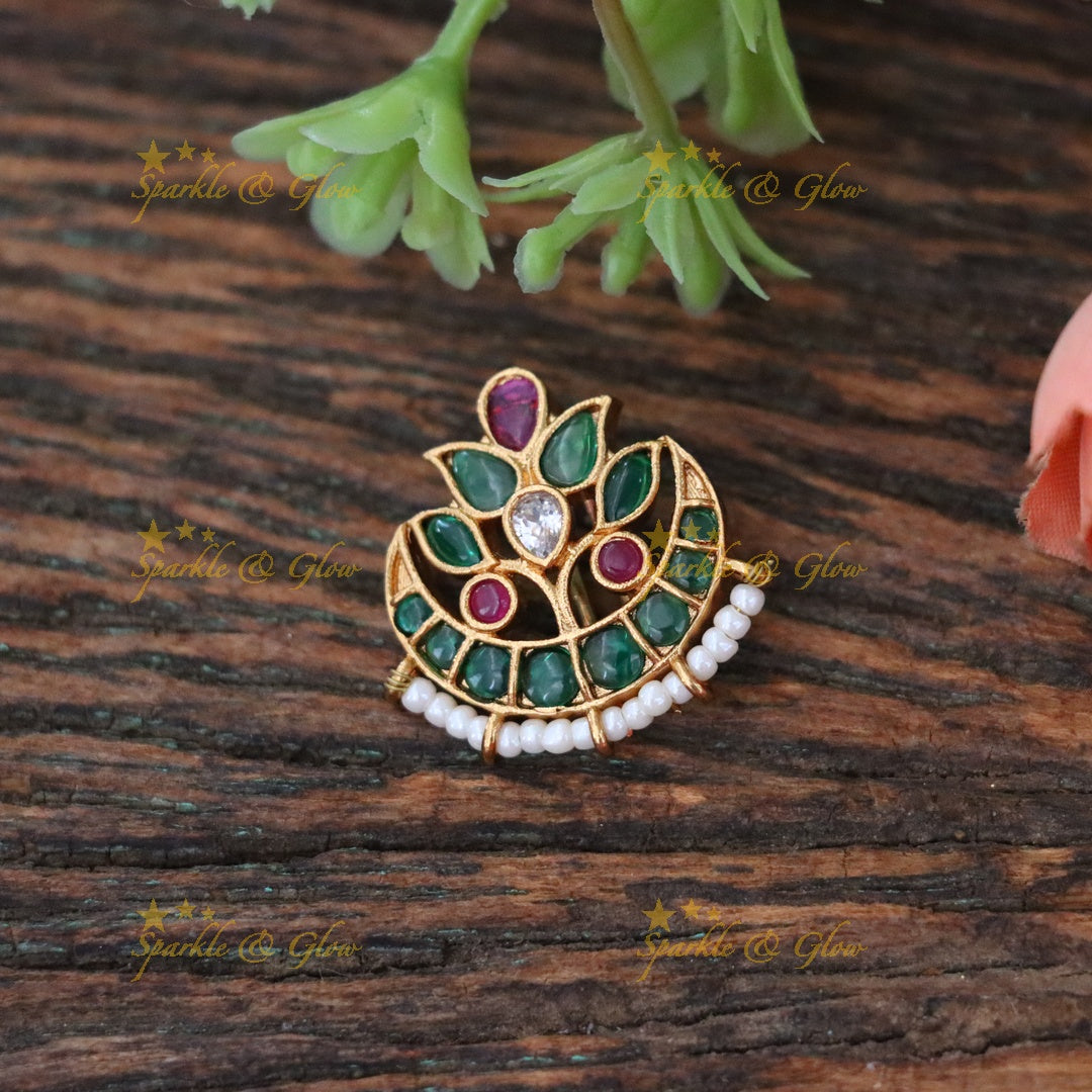 Exquisite Gold-Plated Festive Hairpin for Weddings