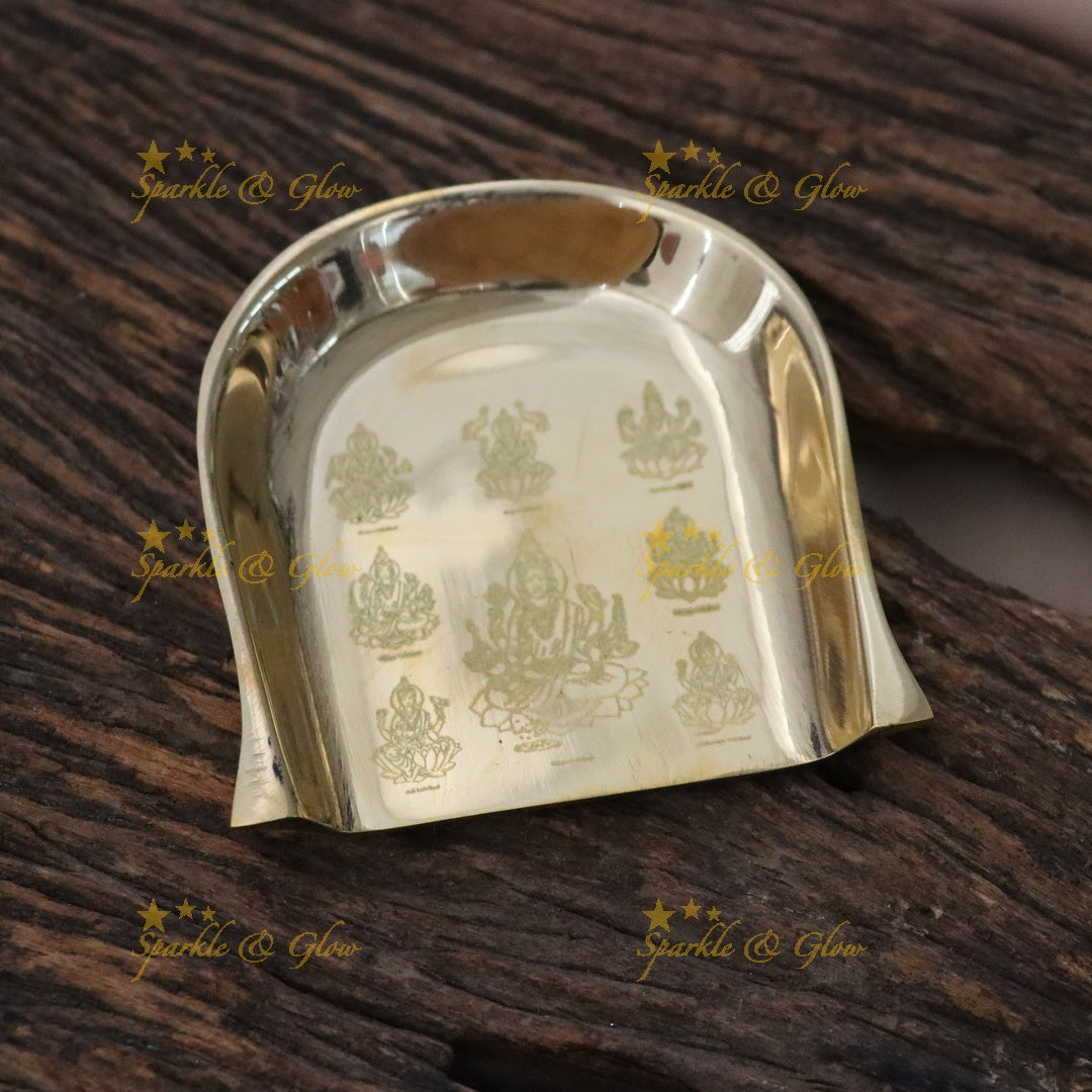 Elegant Gold Tone Plate for Festive Celebrations