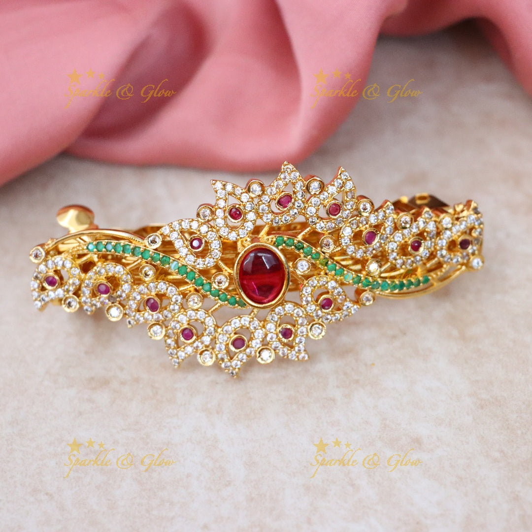 Exquisite American Diamond Festive Hair Clip
