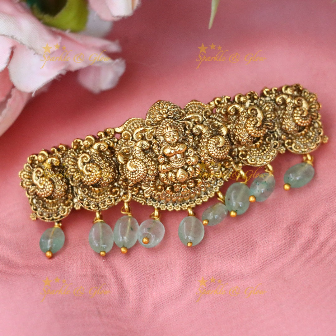 Gorgeous Gold Temple Hair Clip for Weddings & Festivals