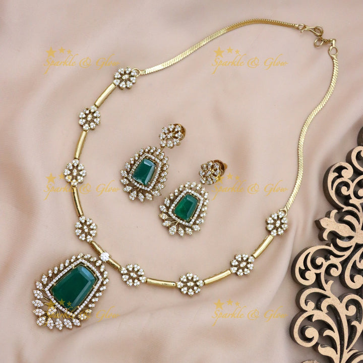 Victorian Short Necklace Set - Wedding Elegance