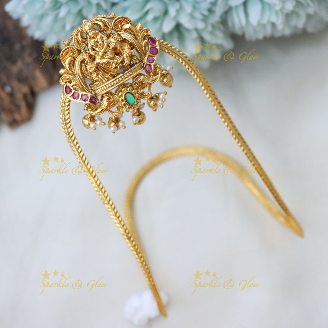 Exquisite Gold Temple Vanki for Weddings - Sparkle & Glow