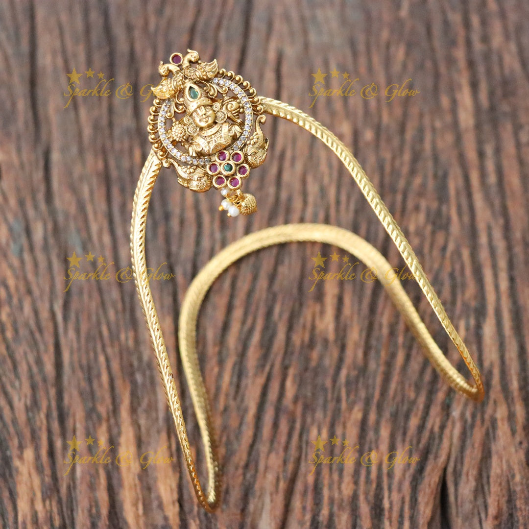 Elegant Temple Design Gold Vanki for Special Occasions