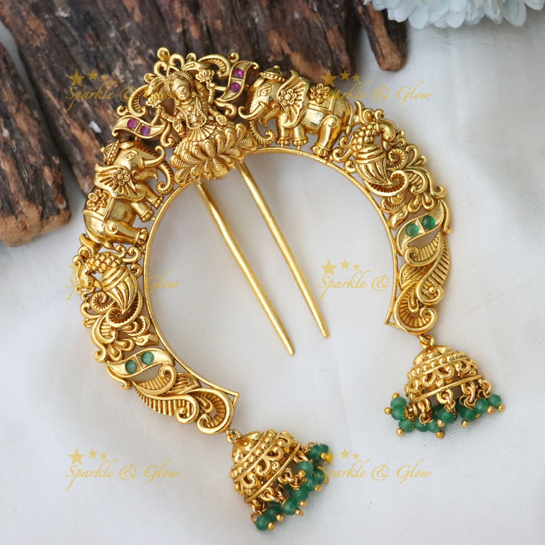 Exquisite Temple Design Hair Pin for Special Occasions