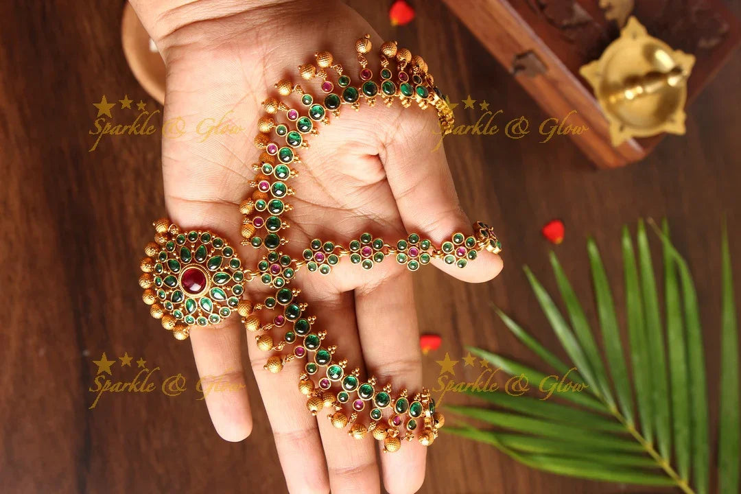 Kemp Bridal Maang Tikka Matte Premium 3-Sided