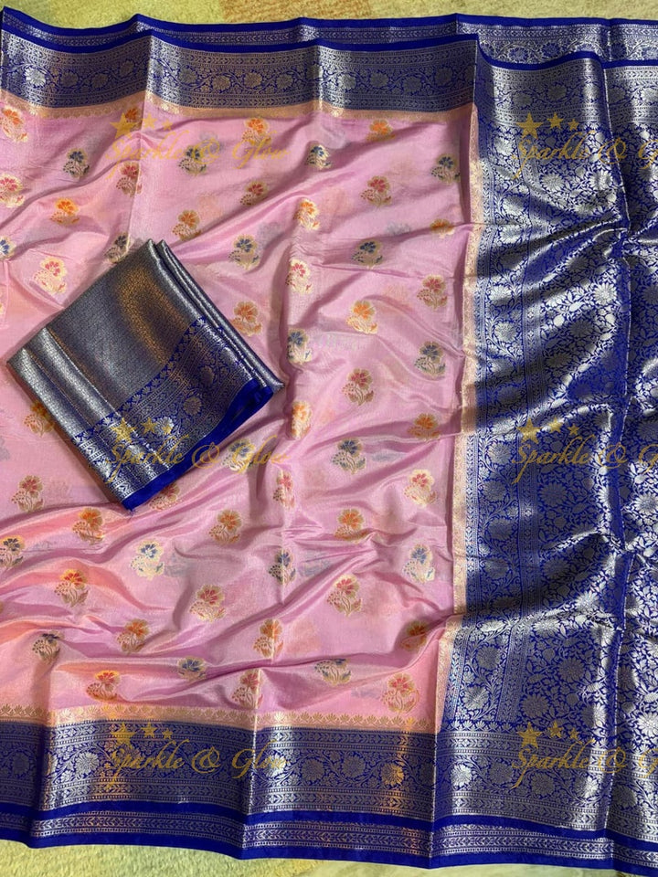 Exquisite Banarasi Silk Saree with Meena Zari Work
